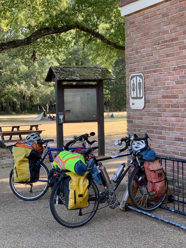 campground for cyclists